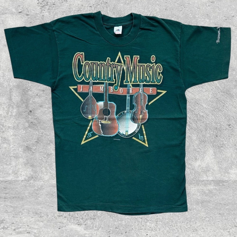 Vtg 90s Country Music Jamboree Branson Missouri Tee Fruit of the Loom L